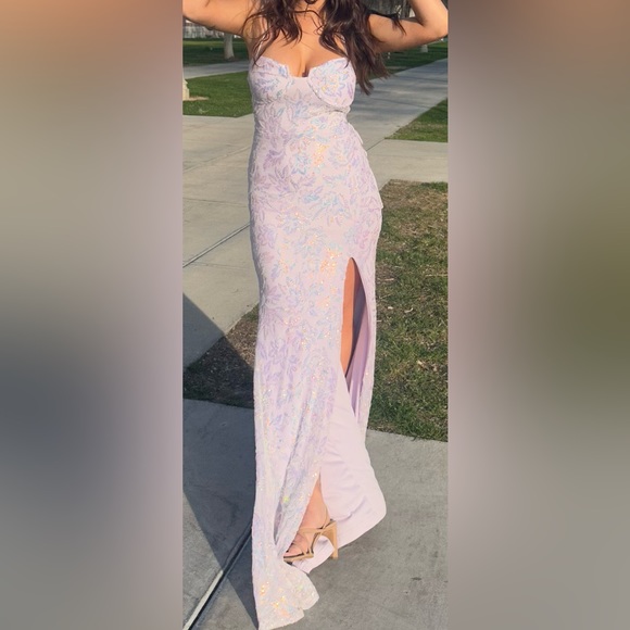 Formal dress- Laced Up Mermaid - Picture 1 of 3